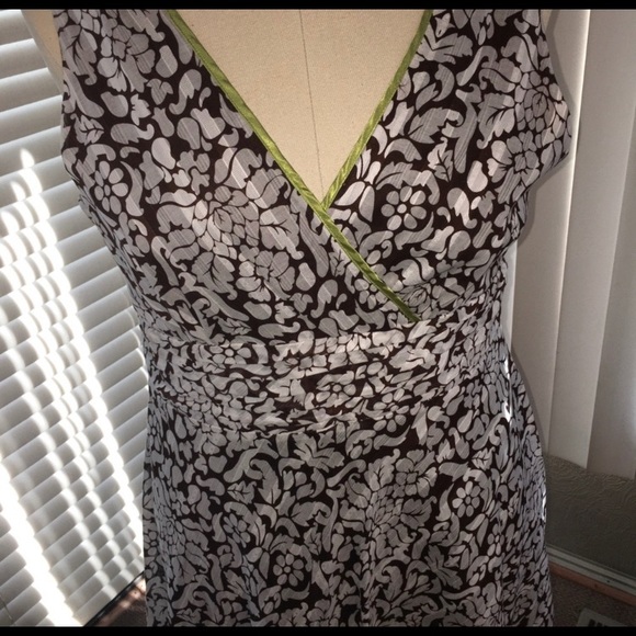ROBBIE BEE brown and cream sleeveless dress - Picture 3 of 5